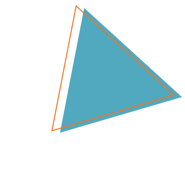 Right Blue Triangle Shape