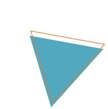 Bottomg Blue Triangle Shape